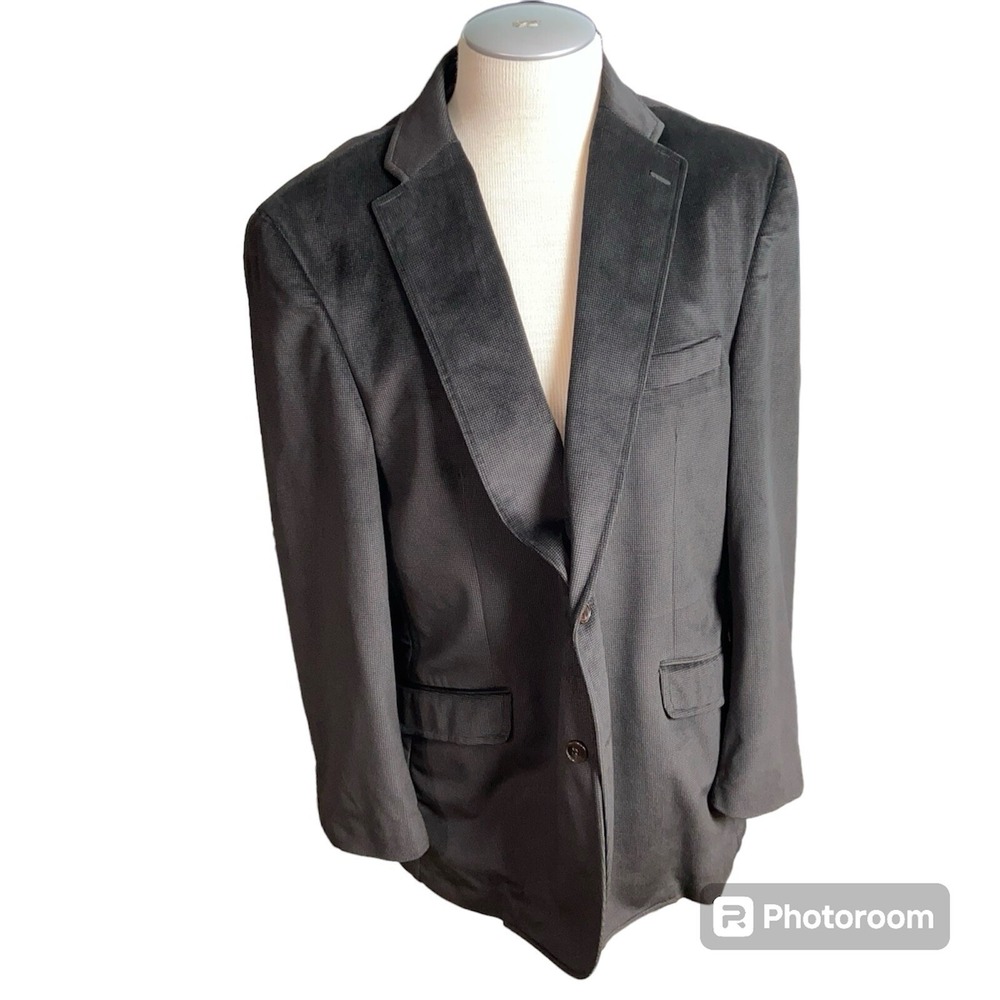 Lacrosse Men's Suit Jacket Blazer 46R | Grey Sports Coat Formal Wear sports coat